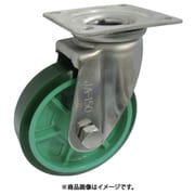 ヨドノ 樹脂製ウレタンゴム車輪ステンレス製自在車付 ベアリング無 200 PNUAJA200