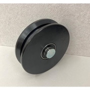 ヤボシ フジロイヤル重量戸車 V型 105mm 車のみ（枠付用芯棒セット付） R105V-N（WAKUTUKISINNBOU）