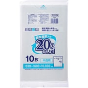 ジャパックス 再生原料入りポリ袋20L 半透明 RYC24