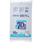 ジャパックス 再生原料入りポリ袋70L 半透明 RYC74