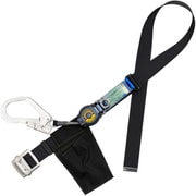 TSUYORON 胴ベルト型墜落制止用器具（巻取タイプ）ロック機構付き ロックリトライト 黒 LLサイズ 幅50MM×長さ1600MM 130KG対応型 TBLRL593BLKLL（130KG） JANBP