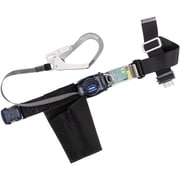 TSUYORON 胴ベルト型墜落制止用器具(巻取タイプ)ロック機構なし リトライト 黒 Sサイズ 幅50MM×長さ1100MM ワンタッチバックル仕様 TB-RL-OT593-BLK-S-JAN-BP