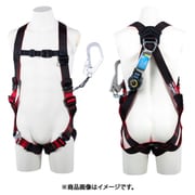 TSUYORON レヴォハーネス シングルランヤード付き ロック機構付き巻取式SRリトラ 黒・赤 LLサイズ 130KG対応型 TH508TR93SVOTBKRLL130KR23JANBX