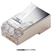 JEFCOM カテゴリー6Aモジュラープラグ（シールド付・貫通タイプ） TP-MJ-6A-808STC