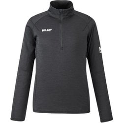 ウビックウールデュアルジップ レディース カットソー BLACK-NOIR（N0247） Mサイズ（日本：Lサイズ） MIV02142