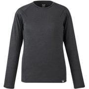 ウビックウールデュアルクルー レディース カットソー BLACK-NOIR（N0247） Lサイズ（日本：XLサイズ） MIV02143