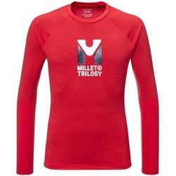 トリロジーウールＴシャツロングスリーブ メンズ カットソー RED/ROUGE（N0335） Mサイズ（日本：Lサイズ） MIV9946
