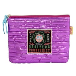 JAPAN ダルマキルトポーチ パープル