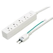 3Pマグネットタップ 4個口 2m 白 YZJKP402W