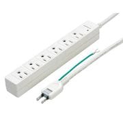 3Pマグネットタップ 6個口 2m 白 YZJKP602W