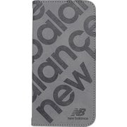 iPhone 17 Pro Max用 New Balance 手帳ケース スタンプロゴ GY MD-75842-2