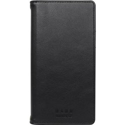 iPhone 17用 NANO universe 手帳ケース ロゴ BK MD-75846-1