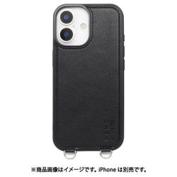 iPhone 17用 NANO universe MagSafe付き 背面ケース ストラップ BK MD-75848-1
