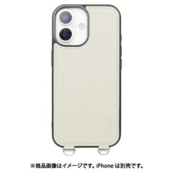iPhone 17用 NANO universe MagSafe付き 背面ケース ストラップ GY MD-75848-2