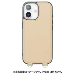 iPhone 17用 NANO universe MagSafe付き 背面ケース ストラップ BG MD-75848-3