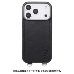 iPhone 17 Pro用 NANO universe MagSafe付き 背面ケース ストラップ BK MD-75849-1