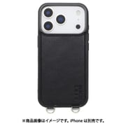 iPhone 17 Pro用 NANO universe MagSafe付き 背面ケース ストラップ BK MD-75849-1