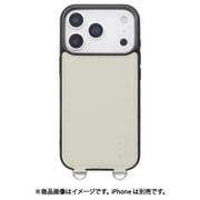 iPhone 17 Pro用 NANO universe MagSafe付き 背面ケース ストラップ GY MD-75849-2