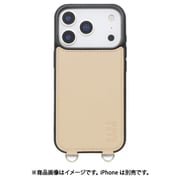 iPhone 17 Pro用 NANO universe MagSafe付き 背面ケース ストラップ BG MD-75849-3