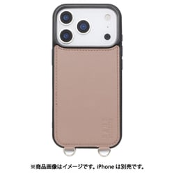 iPhone 17 Pro用 NANO universe MagSafe付き 背面ケース ストラップ CC MD-75849-4