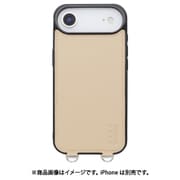 iPhone Air用 NANO universe MagSafe付き 背面ケース ストラップ BG MD-75850-3