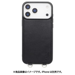 iPhone 17 Pro Max用 NANO universe MS背面ケース ストラップ BK MD-75851-1