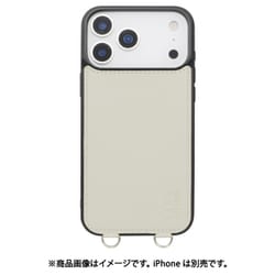 iPhone 17 Pro Max用 NANO universe MS背面ケース ストラップ GY MD-75851-2