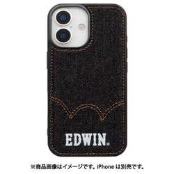iPhone 17用 EDWIN MagSafe付き 背面ケース デニム BK MD-75858-2