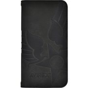 iPhone 17用 AVIREX 手帳ケース スタンプロゴ BK MD-75860-1