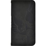 iPhone 17 Pro用 AVIREX 手帳ケース スタンプロゴ BK MD-75861-1