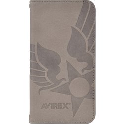 iPhone Air用 AVIREX 手帳ケース スタンプロゴ KH MD-75862-2