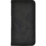 iPhone 17 Pro Max用 AVIREX 手帳ケース スタンプロゴ BK MD-75863-1