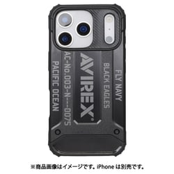 iPhone 17 Pro用 AVIREX 耐衝撃ケース アーミータフBK MD-75865-4
