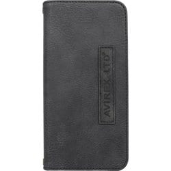 iPhone 17用 AVIREX 手帳ケース ヴィンテージ風BK MD-75870-1