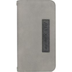 iPhone 17用 AVIREX 手帳ケース ヴィンテージ風GY MD-75870-2