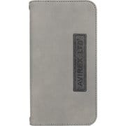 iPhone 17用 AVIREX 手帳ケース ヴィンテージ風GY MD-75870-2