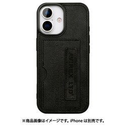 iPhone 17用 AVIREX ポケット付き背面ケース VT風BK MD-75872-1