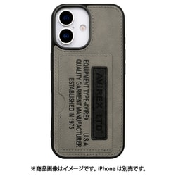 iPhone 17用 AVIREX ポケット付き背面ケース VT風GY MD-75872-2