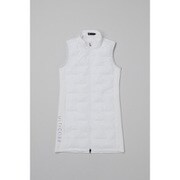 ゴルフウェア レディース 【4Dimotion Fit】 前開き中わたワンピース ホワイト Lサイズ 7BF01CWHL