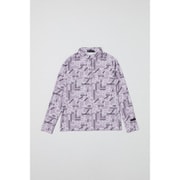 ゴルフウェア レディース 【4Dimotion Fit Split Raglan Sleeve】長袖共衿シャツ パープル Lサイズ FBL05FPPL