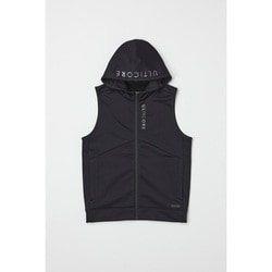 ゴルフウェア メンズ 【4Dimotion Fit】 前開きフーディベスト ブラック LLサイズ FBM01CBKLL