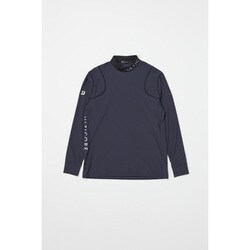 ゴルフウェア メンズ 【4Dimotion Fit】 長袖モックネックシャツ ブラック Lサイズ FBM03FBKL