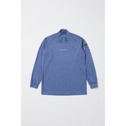 ゴルフウェア メンズ 【4Dimotion Fit Split Raglan Sleeve】 長袖モックネックシャツ ブルー Mサイズ FBM04FBLM