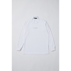 ゴルフウェア メンズ 【4Dimotion Fit Split Raglan Sleeve】 長袖モックネックシャツ ホワイト Mサイズ FBM04FWHM