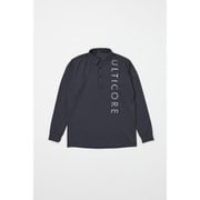 ゴルフウェア メンズ 【4Dimotion Fit Split Raglan Sleeve】 長袖共衿シャツ ブラック LLサイズ FBM30FBKLL