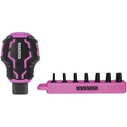 ENGINEER ヘックスローブドライバーセット STUBBYドライヴ＆ヘクスローブ極短 PINK＆BLACK DZ-93P