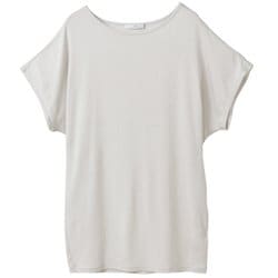 エコリヨセル半袖トップス レディース フィットネス ヨガ シャツ ライトグレー（01） B1953TUB031