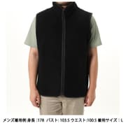 WOOL BOA VEST メンズ ベスト BLACK Lサイズ 321123