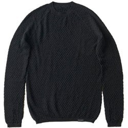 WUNDERWEARシームレスクルーネック ユニセックス カットソー Black Lサイズ BW0502