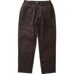 コーデュロイルーズテーパードリッジパンツ ユニセックス ロングパンツ DEEP BROWN Lサイズ G5FU-P074